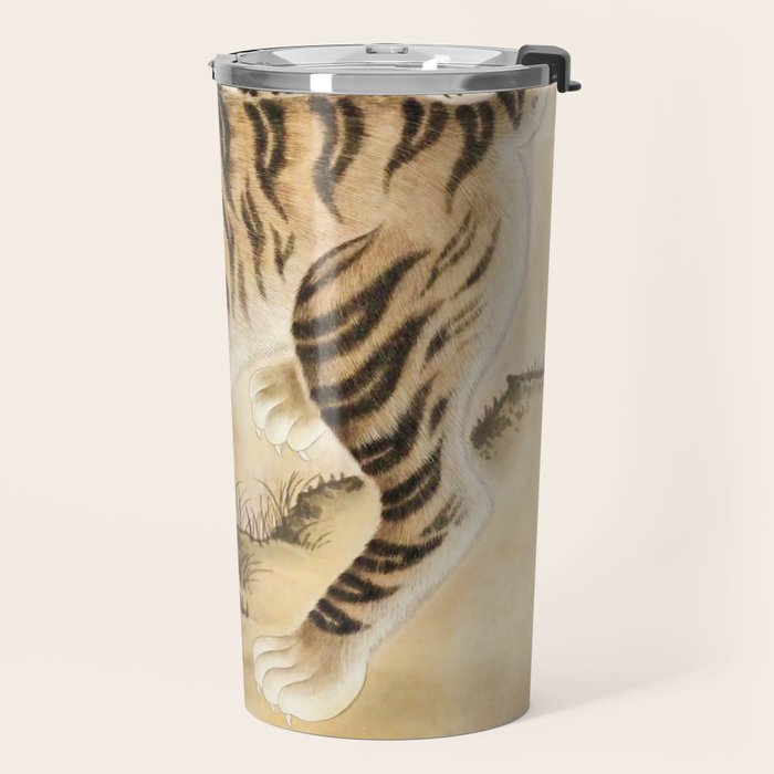 Vintage Minhwa Tiger Under Pine Tree Travel Mug Gallery Image 2