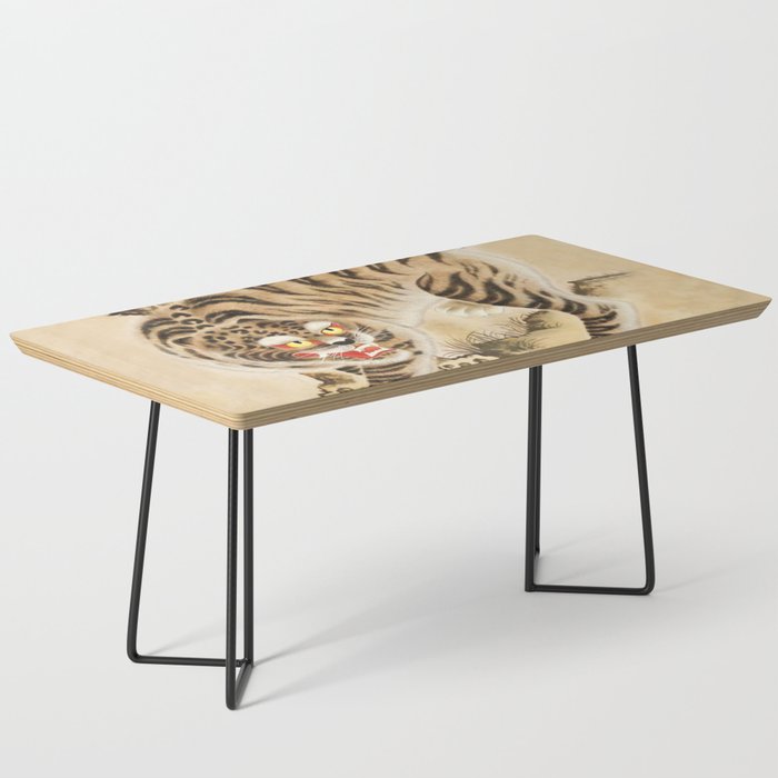 Vintage Minhwa Tiger Under Pine Tree Coffee Table Gallery Image 1