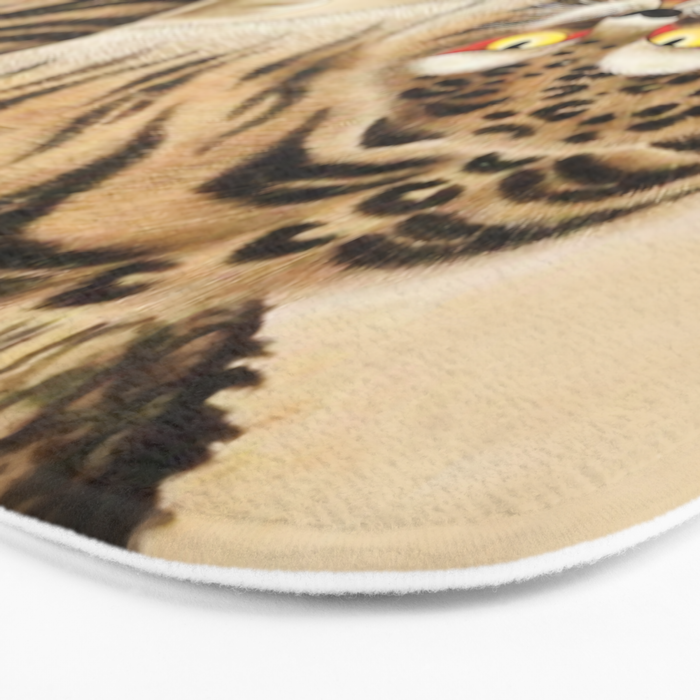Vintage Minhwa Tiger Under Pine Tree Bath Mat Gallery Image 3