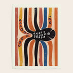 Abstract Octopus with Retro Lines Poster Gallery Image 4