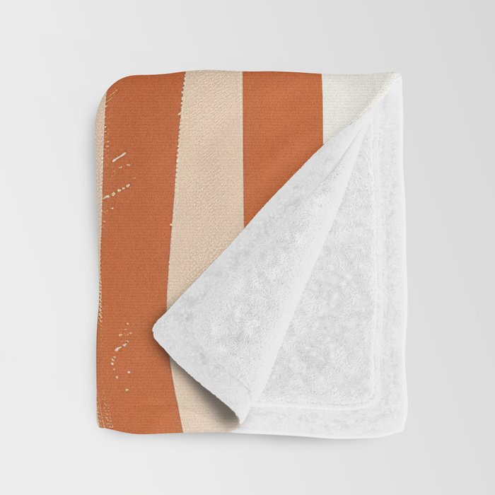 Abstract Octopus with Retro Lines Throw Blanket Gallery Image 3