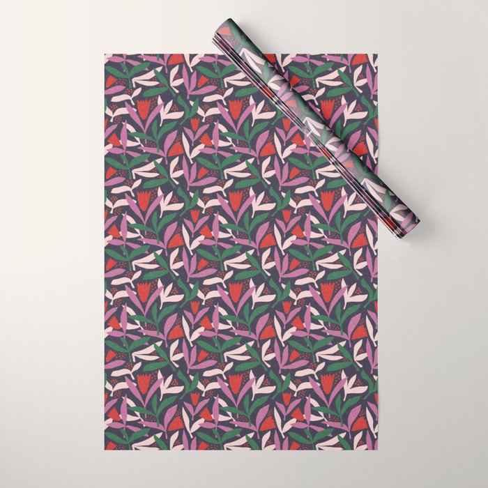 Hand Drawn Florals #2 Wrapping Paper Gallery Image 1