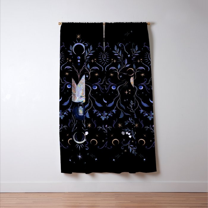 Moonlight Owl Window Curtain Gallery Image 3