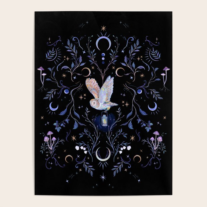 Moonlight Owl Poster Gallery Image 1