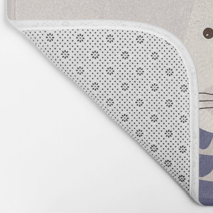 Whimsical European Hare Bath Mat Gallery Image 2