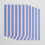 Simple Stripes Pattern - Blue Pink Wrapping Paper Gallery Image 3