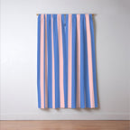 Simple Stripes Pattern - Blue Pink Window Curtain Gallery Image 3