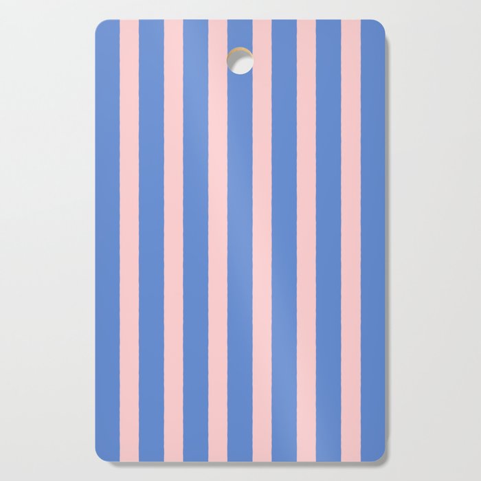Simple Stripes Pattern - Blue Pink Cutting Board Gallery Image 1