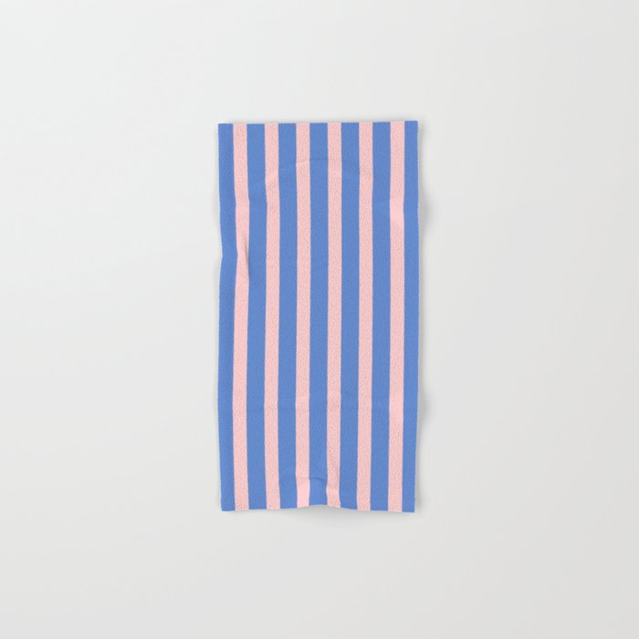 Simple Stripes Pattern - Blue Pink Bath Towel Gallery Image 1