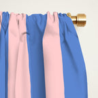 Simple Stripes Pattern - Blue Pink Window Curtain Gallery Image 2