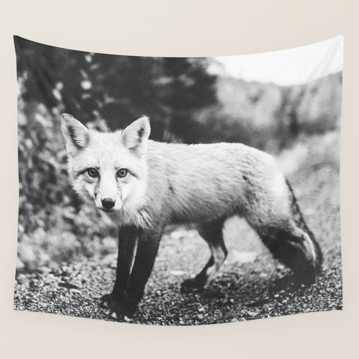 CURIOUS FOX III Wall Tapestry Gallery Image 4