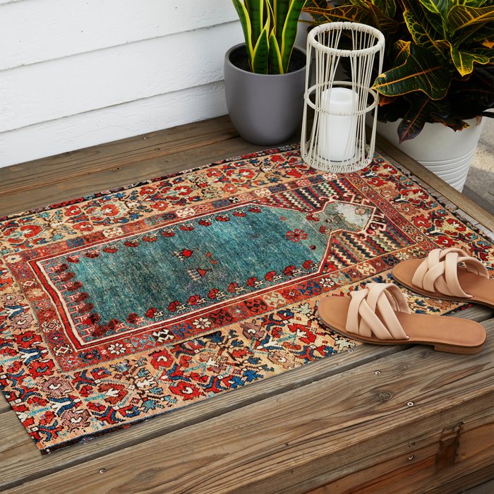 Kurdish East Anatolian Niche Rug Print Outdoor Rug Gallery Image 2