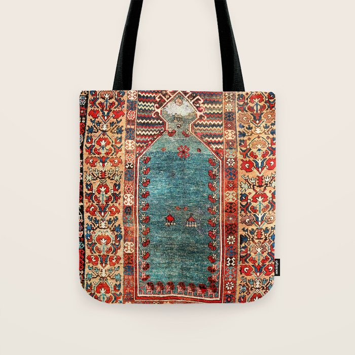 Kurdish East Anatolian Niche Rug Print Tote Bag Gallery Image 1