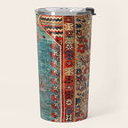 Kurdish East Anatolian Niche Rug Print Travel Mug Gallery Image 2