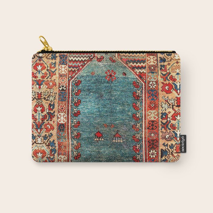 Kurdish East Anatolian Niche Rug Print Carry All Pouch Gallery Image 1