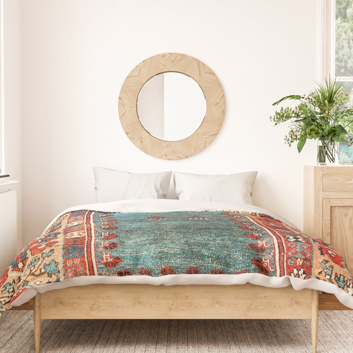 Kurdish East Anatolian Niche Rug Print Duvet Cover Gallery Image 3