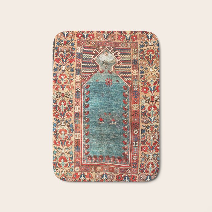 Kurdish East Anatolian Niche Rug Print Bath Mat Gallery Image 1