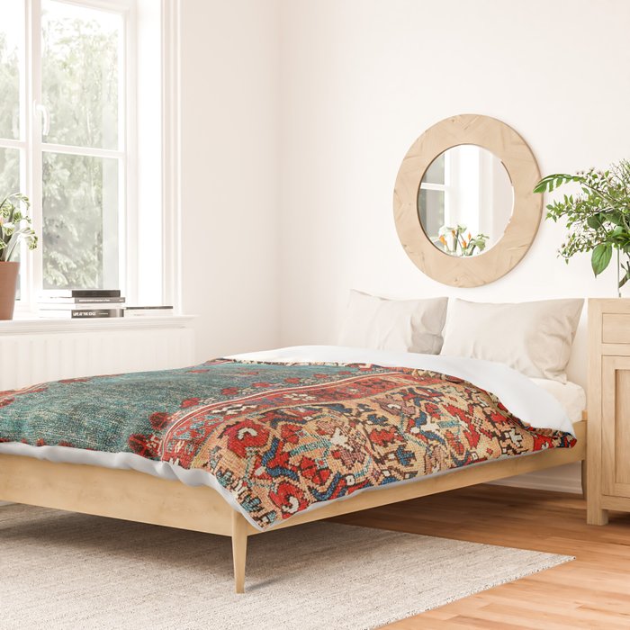 Kurdish East Anatolian Niche Rug Print Duvet Cover Gallery Image 2