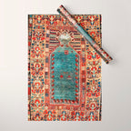 Kurdish East Anatolian Niche Rug Print Wrapping Paper Gallery Image 1