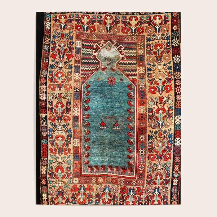 Kurdish East Anatolian Niche Rug Print Poster Gallery Image 1