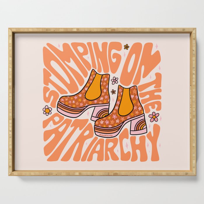 Stomping On The Patriarchy Serving Tray Gallery Image 1