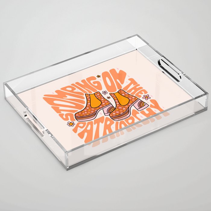 Stomping On The Patriarchy Acrylic Tray Gallery Image 1