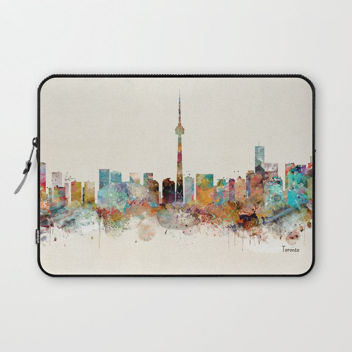 Toronto Ontario skyline Laptop Sleeve Gallery Image 1