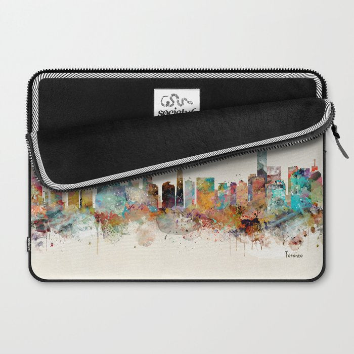 Toronto Ontario skyline Laptop Sleeve Gallery Image 2