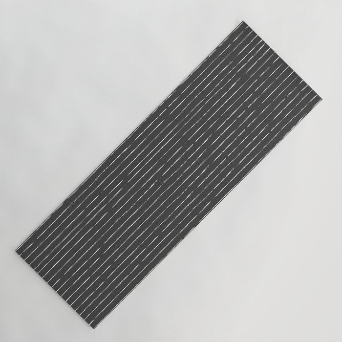 Lines II (Dark Gray) Yoga Mat Gallery Image 1