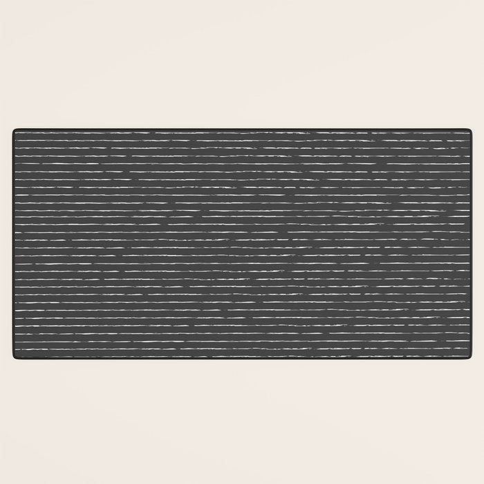Lines II (Dark Gray) Desk Mat Gallery Image 3