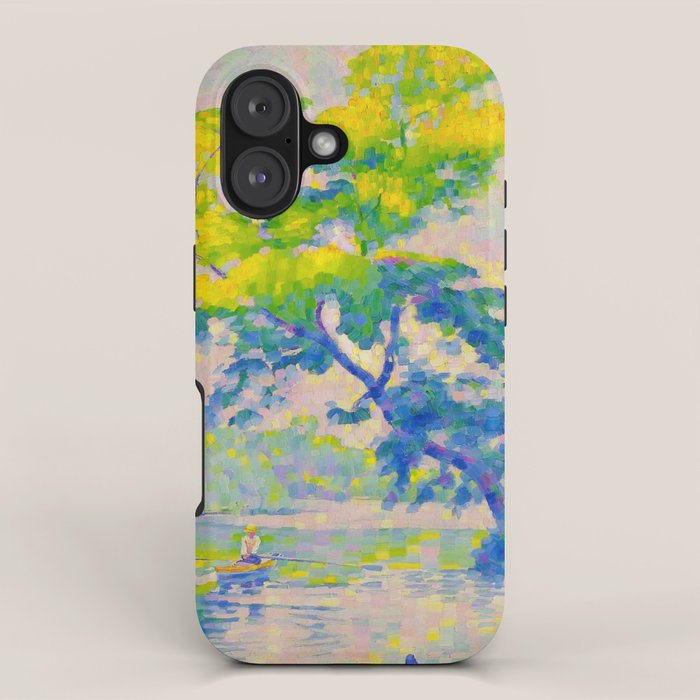 Bending Tree 1905 Henri-Edmond Cross Neo-Impressionism Pointillism Oil Painting iPhone Case Gallery Image 1