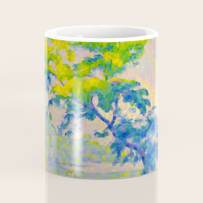 Bending Tree 1905 Henri-Edmond Cross Neo-Impressionism Pointillism Oil Painting Coffee Mug Gallery Image 4