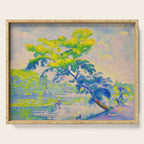 Bending Tree 1905 Henri-Edmond Cross Neo-Impressionism Pointillism Oil Painting Serving Tray Gallery Image 1