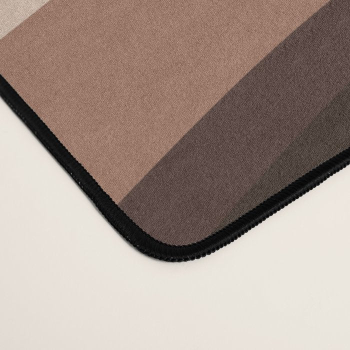 Wavy Stripes XLIX - Mocha Coffee Desk Mat Gallery Image 4