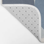 Circle Half-circle - Blue Bath Mat Gallery Image 2