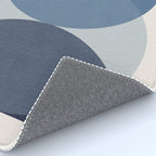 Circle Half-circle - Blue Rug Gallery Image 4