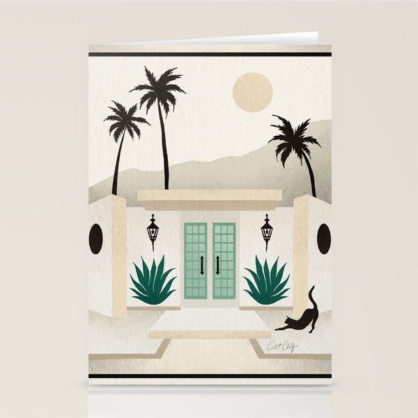 Palm Springs Home - Mint & Cream Stationery Card Gallery Image 2