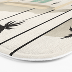 Palm Springs Home - Mint & Cream Bath Mat Gallery Image 3