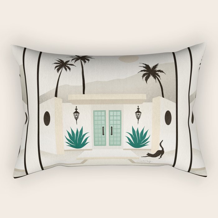 Palm Springs Home - Mint & Cream Rectangular Pillow Gallery Image 1