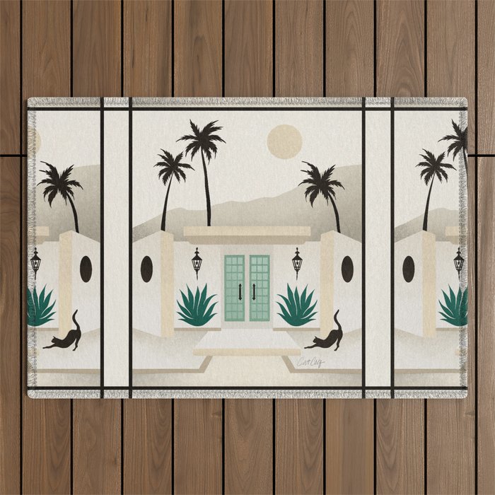 Palm Springs Home - Mint & Cream Outdoor Rug Gallery Image 1