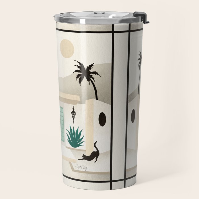 Palm Springs Home - Mint & Cream Travel Mug Gallery Image 2