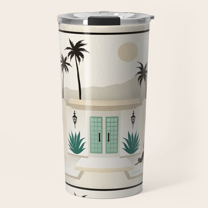 Palm Springs Home - Mint & Cream Travel Mug Gallery Image 1