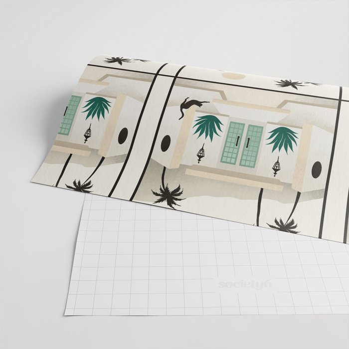 Palm Springs Home - Mint & Cream Wrapping Paper Gallery Image 2
