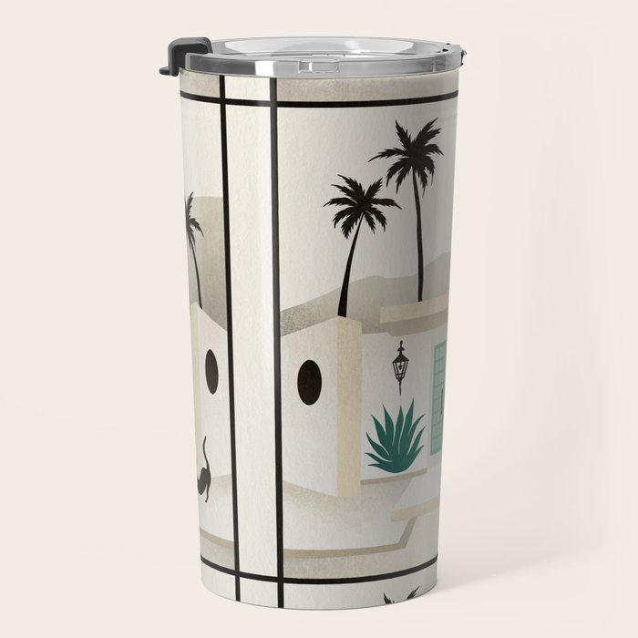 Palm Springs Home - Mint & Cream Travel Mug Gallery Image 3