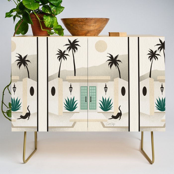 Palm Springs Home - Mint & Cream Credenza Gallery Image 1