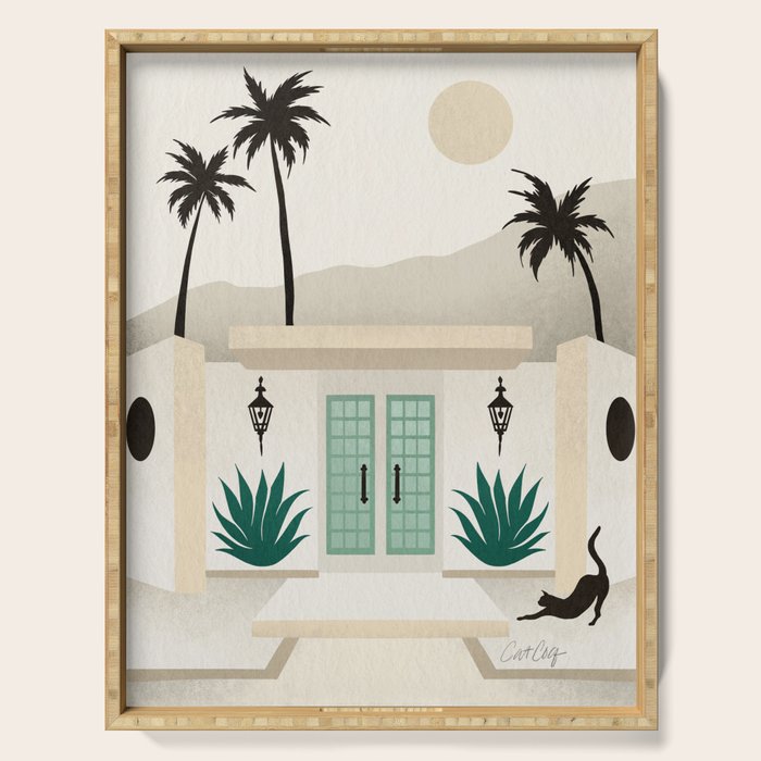 Palm Springs Home - Mint & Cream Serving Tray Gallery Image 1