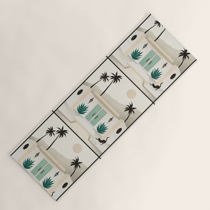 Palm Springs Home - Mint & Cream Yoga Mat Gallery Image 1