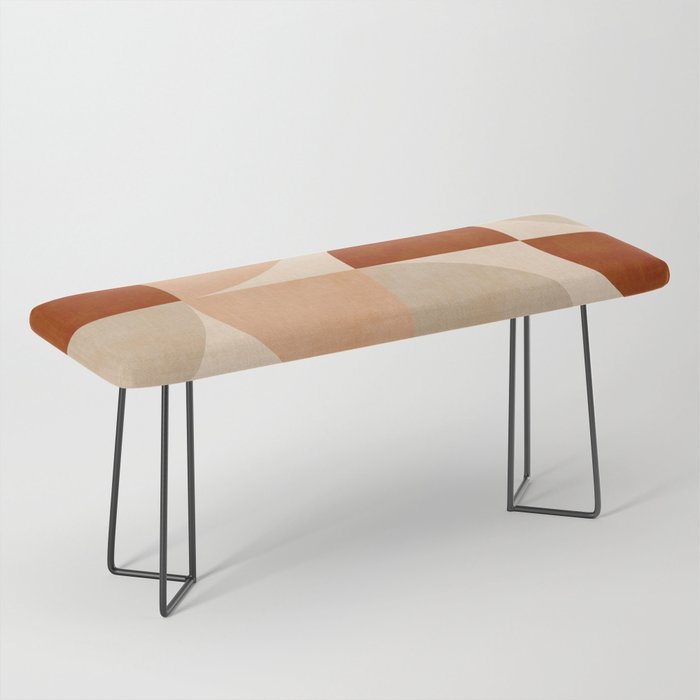 abstract retro shapes earthy 5 Bench Gallery Image 1