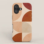 abstract retro shapes earthy 5 iPhone Case Gallery Image 1