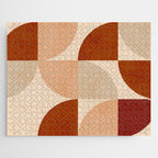 abstract retro shapes earthy 5 Jigsaw Puzzle Gallery Image 1